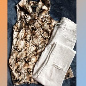 Snake print blouse